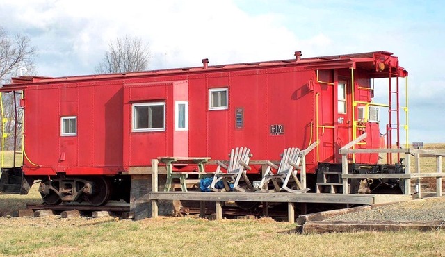 Authentic Caboose in the Blue Ridge Mountains of Virginia