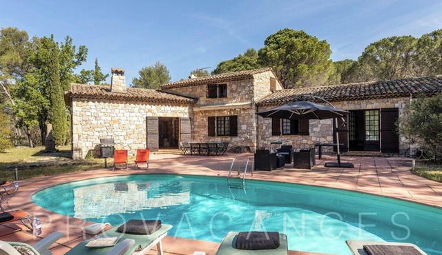 Authentic family Provencal farmhouse with swimming pool, nestled in a peaceful pine forest.