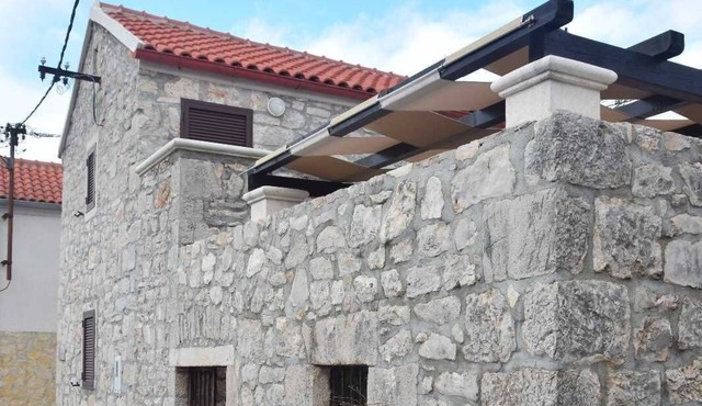 Authentic island stone house with sea view