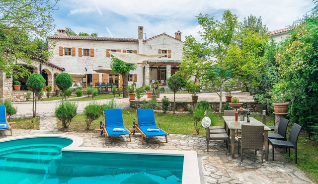 Authentic Istrian Luxury Stone Villa with Private Pool and Charming Green Garden