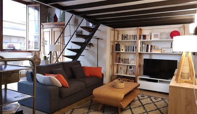 Authentic Loft with Mezzanine & Exposed Stones – Heart of Lyon