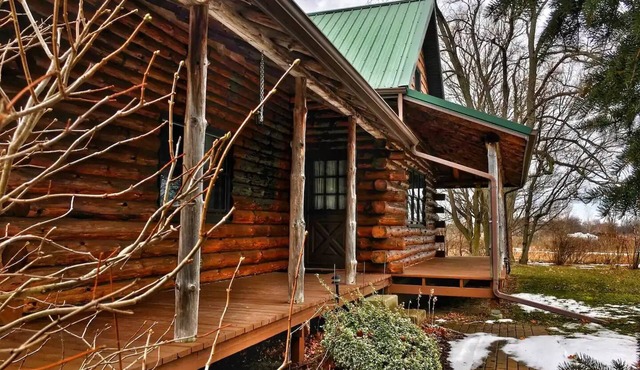 Authentic log cabin!