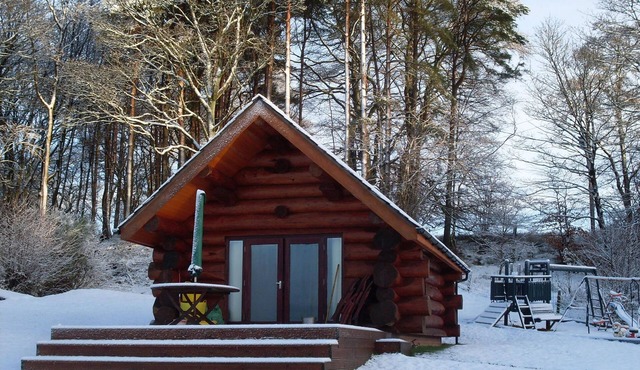 Authentic Log Cabin, With Fishing Rights On River Lyne