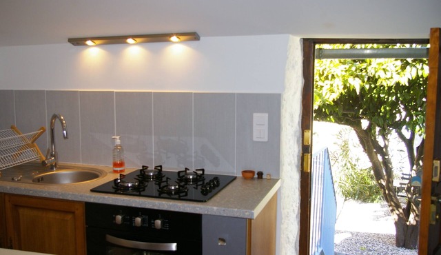 Authentic stone sheepfold with garden