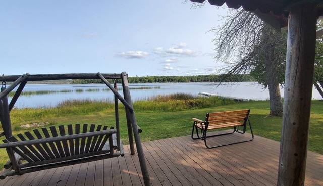 AuTrain Lake Sunrise Cabin w/Dock, private lakeside firepit. Near Pictured Rocks