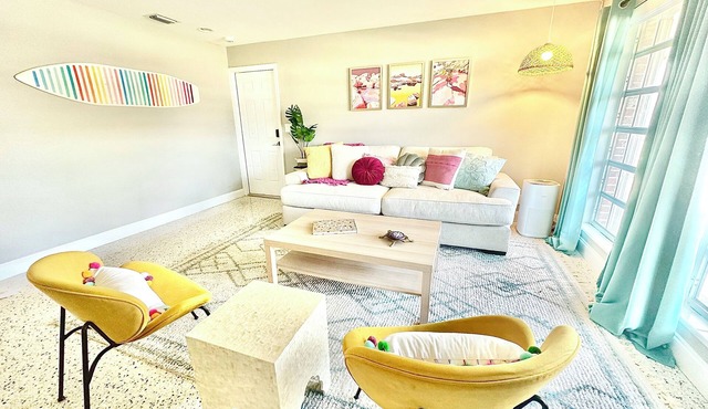 AVAILABLE DEC.! ~ 4 miles to BEACH ~ WALK to Shops, Restaurants; Pet Friendly!