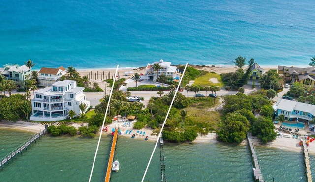 Avalon: 8BR/5BA Ocean-to-River Palace; Heated pool, hot tub, private dock, more!