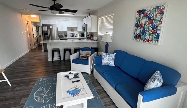 Awesome Beach Getaway! 1 block to the ocean, with a big pool in the back.