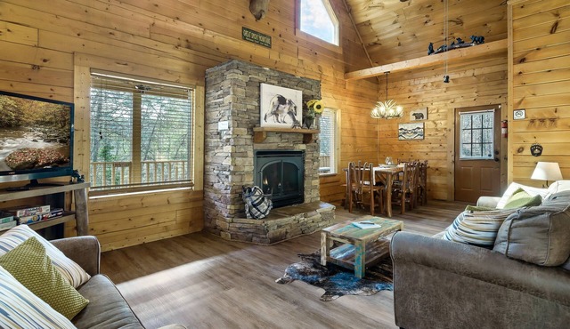 Awesome deals, King bed, Hot Tub, Private, Arcade, Real log cabin