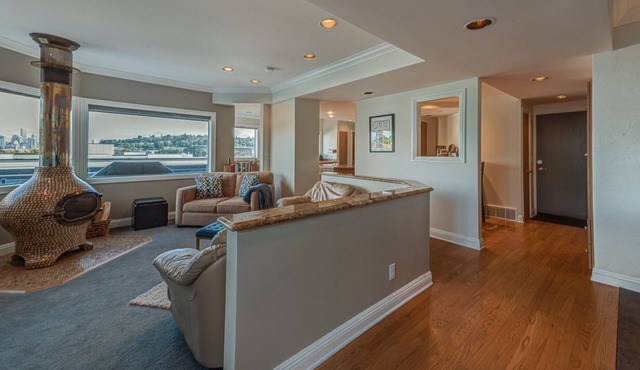 Awesome view. Huge deck. Fabulous Fremont 2BR.