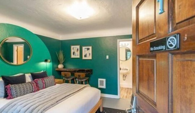 b.green Queen bedroom