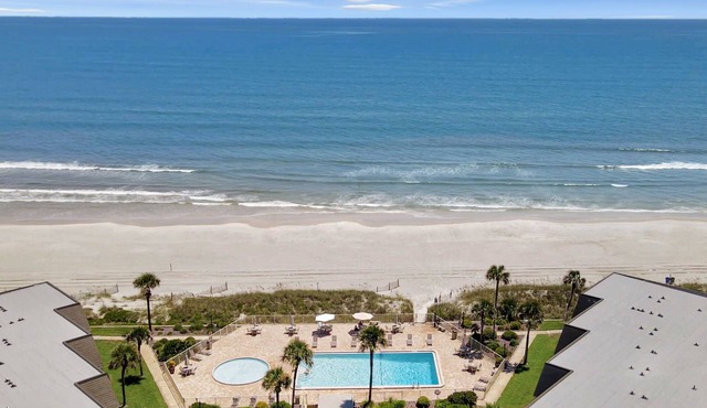 B207 The Coquina Condos: Oceanfront Condo w/Private Beach and Pool