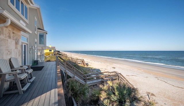 Backyard Beach Oasis - On Atlantic Ocean Private Beach
