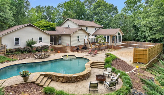 Backyard Beach with Pool