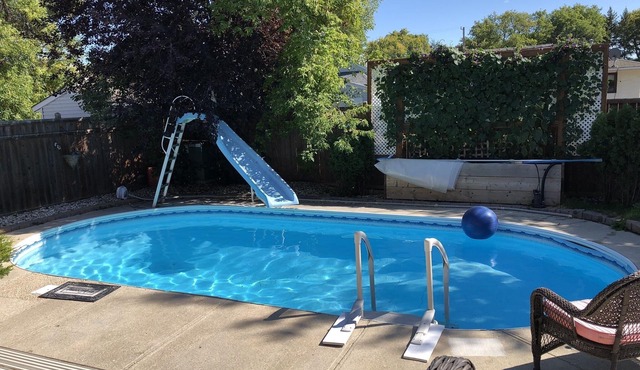 Backyard oasis awaits. Enjoy your stay.