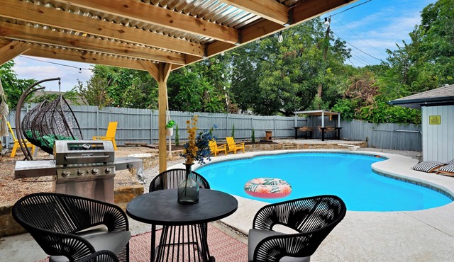 Backyard Oasis with Private Pool & Outdoor Lounge Area