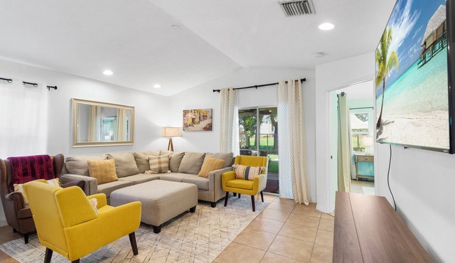 Backyard retreat with BBQ Patio & game room