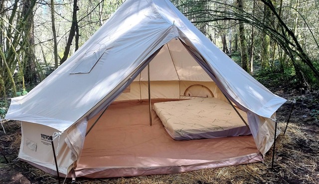 Baggins Inn campsite at Elfendahl forest.