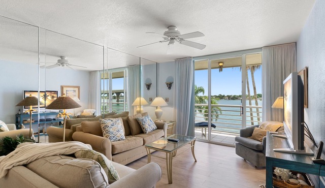 Bahia Vista 8-314 | Balcony with Water Views, Resort Pool + Hot Tub