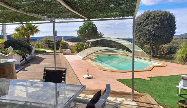 Balcony overlooking the Corbières SOUTH OF FRANCE near Narbonne