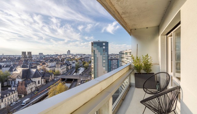 BALCON DU CANAL - Studio lumineux avec balcon au bord de la Vilaine et de l'hyper centre-ville