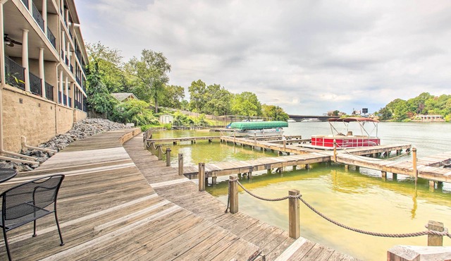 Balcony & Boat Slip: Lakefront Unit in Hot Springs