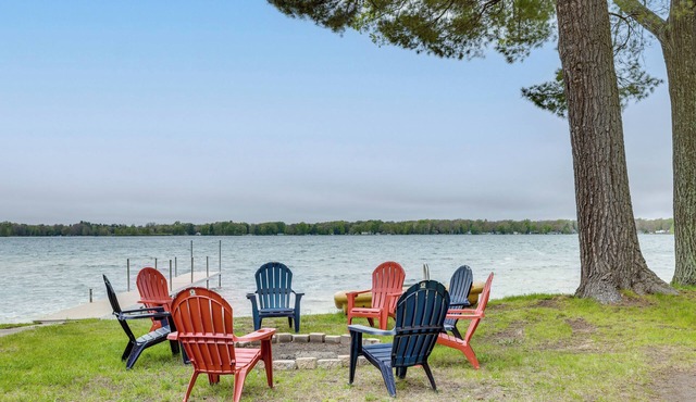 Baldwin Lakefront Home: Dock, Fire Pit & Trails!