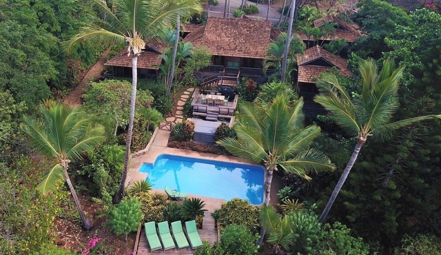 BALI-STYLE CUSTOM HOME PARADISE, 4BEDROOMS EACH WITH BATH AND PRIVATE BALCONY!