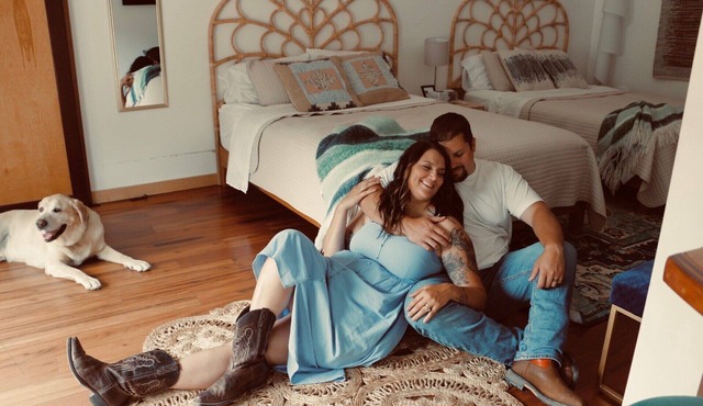 Balloon Room, with artistic inlaid stonework