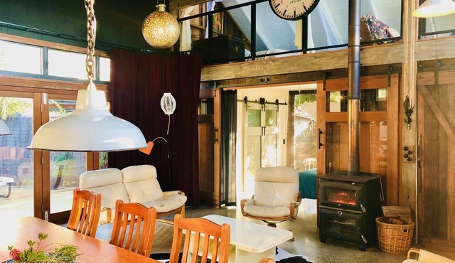 Barn 91 offers a unique getaway experience in rustic yet modern accommodation