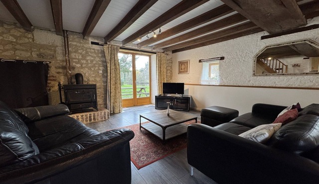 Barn in Aubigné-Racan with Heated Pool