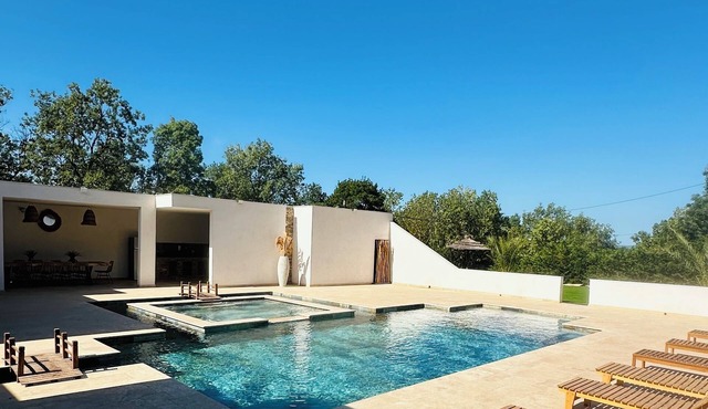 Bas de Villa Avec Piscine Balinaise et Pool House de 200m2!