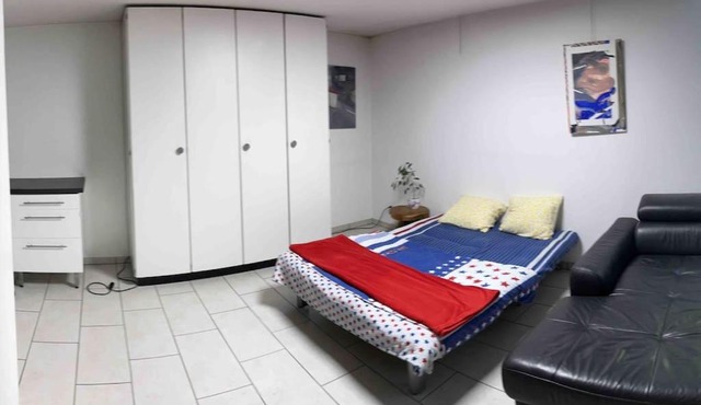 Basel - 5 mins away - Modern Basement Studio with Kitchen 35m2 in Muttenz