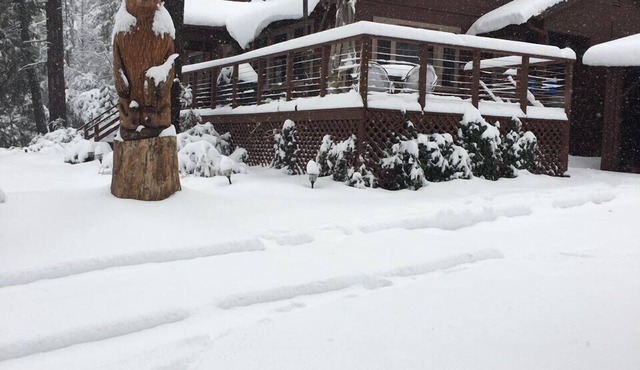 Bass Lake Cabin only 1.5 miles to the lake. Hiking trails on the property. n