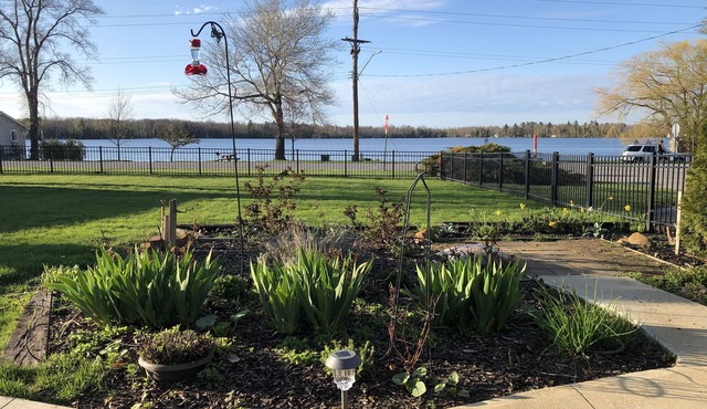 Bass Lake Views & Access. Walk Downtown Elk Rapids.