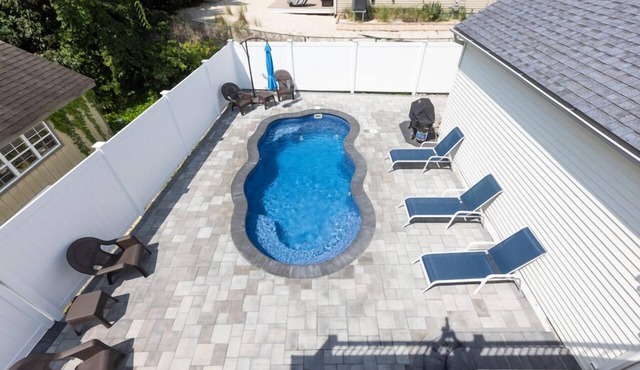 Bay Block with in-ground heated Salt Water Pool opens mid April