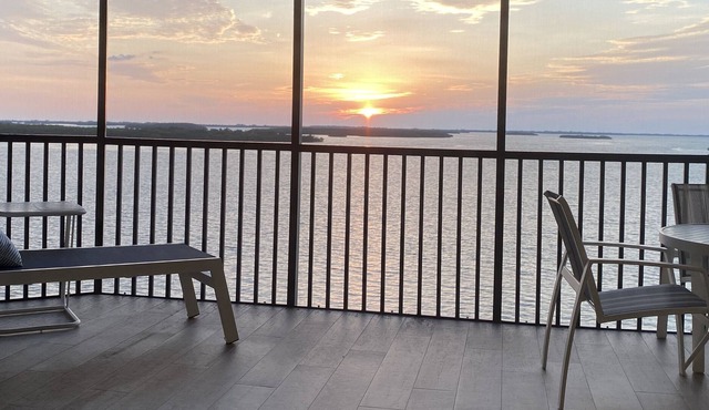 Bay View Tower #735 STUNNING NEWLY RENOVATED 2 BED CONDO WITH SUNSET VIEW FROM PRIVATE LANAI