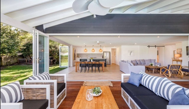 Bayview on Pittwater, beaches, golf course, cafes, great walks & dog park.