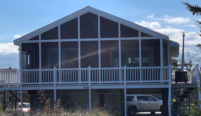 Beach access at the end of the yard. Delaware Bay view. Renovated/Very Clean
