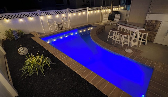 Beach Block Family Retreat w/Heated Jetted Pool, Ocean Views, Walk-to-Everything