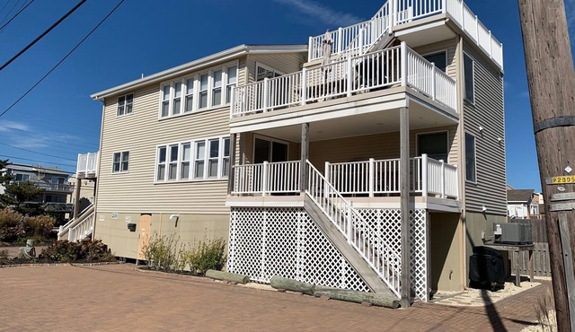 Beach Block in Beach Haven - 3 bedrooms + 2 full baths - Unit 1 of duplex
