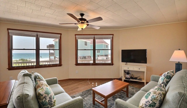 Beach Break Cottage- Excellent Ocean Views- Steps to Beach- Community Pool