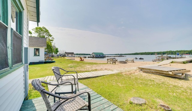 Beach & Dock Access! Upper Peninsula Cabin Retreat
