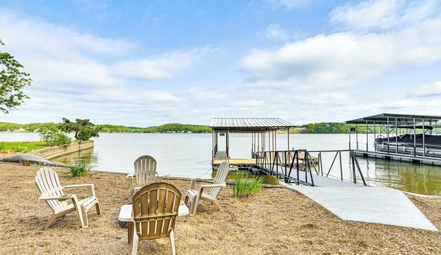 Beach + Dock! Lakefront Ozarks A-Frame Retreat