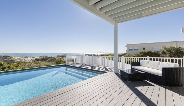 Beach Dream | large luxury Oceanfront Home with Private Pool. Outdoor Dining +
