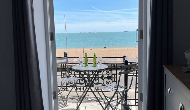 Beach from the balcony