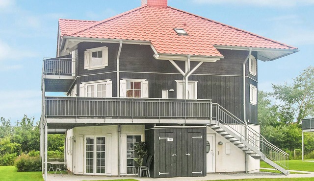 Beach front apartment in Bogense with sauna