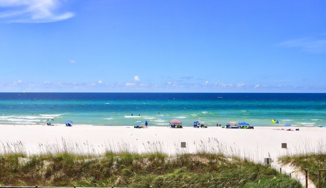 Beach front condo on 3rd floor. Building has been Remodeled. Sleeps 6.