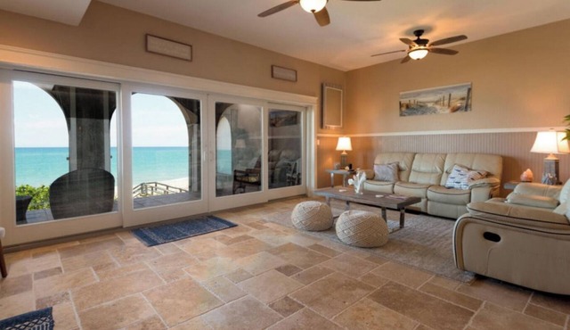 Beach front Condo with amazing water views!