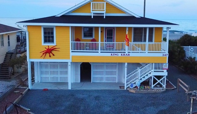 Beach Front Family Home with a NEW Beach! Incredible Screened In Porch!